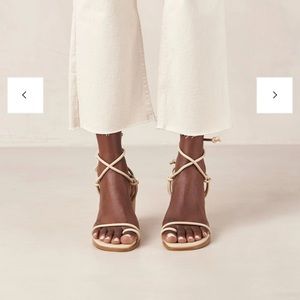 Alohas Grace Corn - White Vegan Leather Sandals